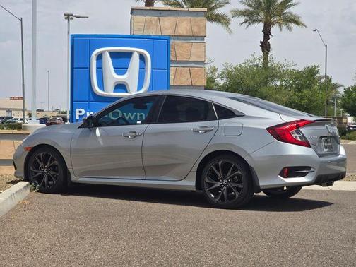 Lunar Silver Metallic 2020 Honda Civic Sport