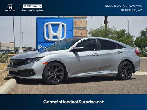 Lunar Silver Metallic 2020 Honda Civic Sport