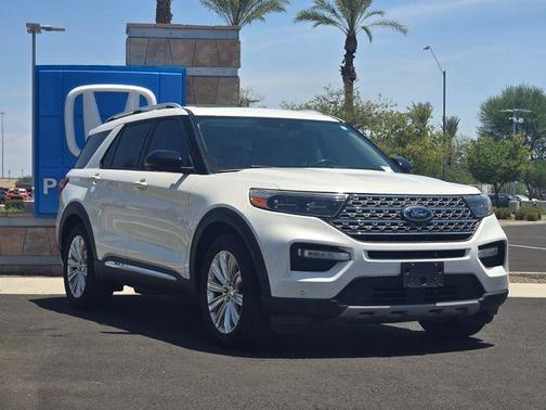 White Metallic 2020 Ford Explorer Limited