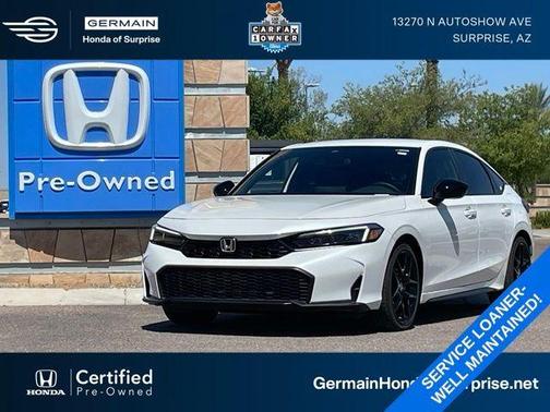 Platinum White Pearl 2026 Honda Civic Sport