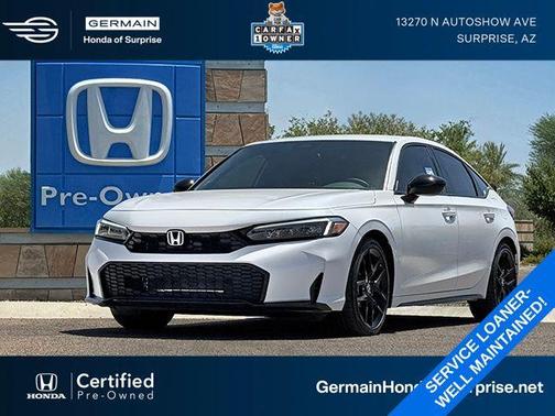 Platinum White Pearl 2026 Honda Civic Sport