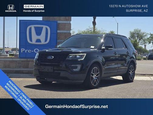Shadow Black 2017 Ford Explorer sport
