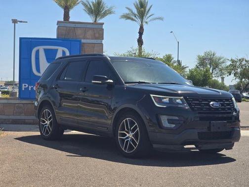 Shadow Black 2017 Ford Explorer sport