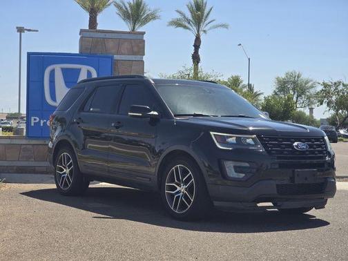 Shadow Black 2017 Ford Explorer sport