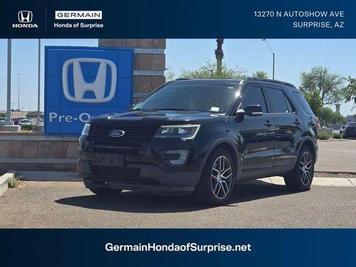 Shadow Black 2017 Ford Explorer sport