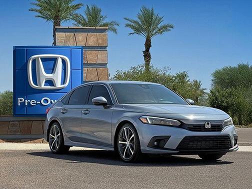 Sonic Gray Pearl 2022 Honda Civic Touring
