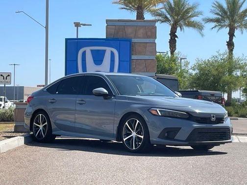 Sonic Gray Pearl 2022 Honda Civic Touring