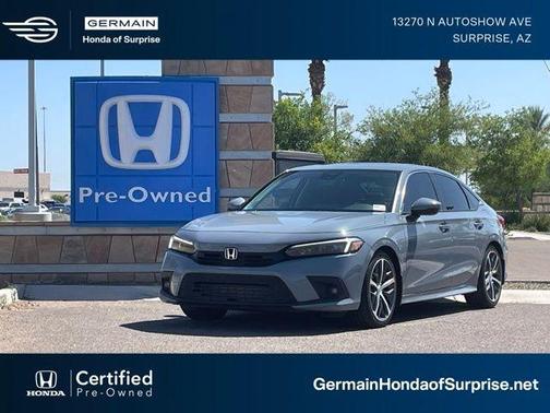 Sonic Gray Pearl 2022 Honda Civic Touring