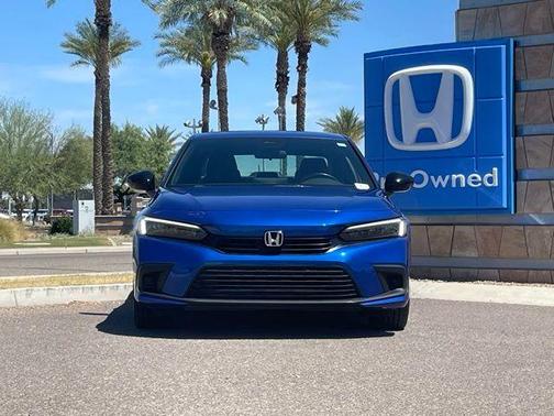 Aegean Blue Metallic 2023 Honda Civic Sport