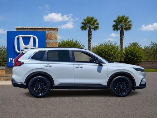 Platinum White Pearl 2024 Honda CR-V Hybrid Sport