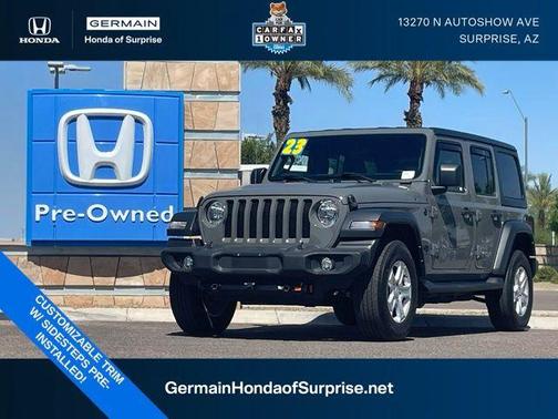 Sting Gray Clearcoat 2023 Jeep Wrangler Sport
