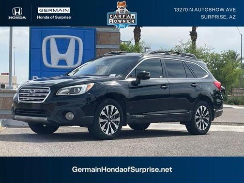 Crystal Black Silica 2017 Subaru Outback 3.6R Limited