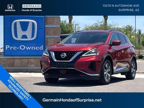 Red 2020 Nissan Murano SV