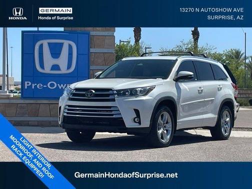 Blizzard Pearl 2019 Toyota Highlander Limited