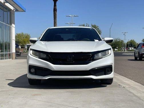 Platinum White Pearl 2019 Honda Civic Sport