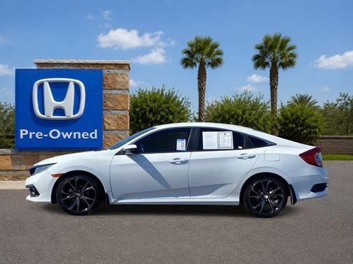 Platinum White Pearl 2019 Honda Civic Sport