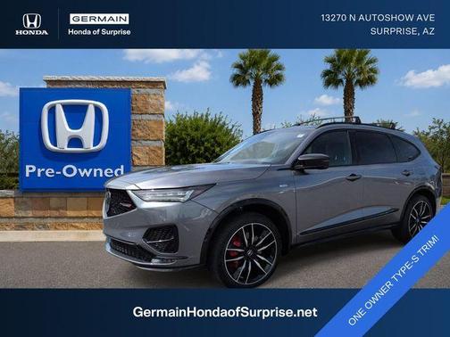 Liquid Carbon Metallic 2023 Acura MDX Type S w/Advance Package