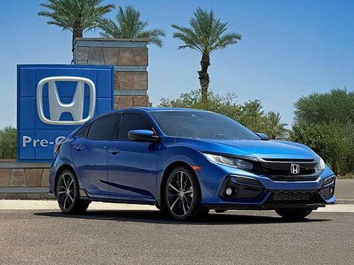 Aegean Blue Metallic 2020 Honda Civic Sport