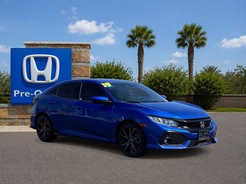Aegean Blue Metallic 2019 Honda Civic Sport