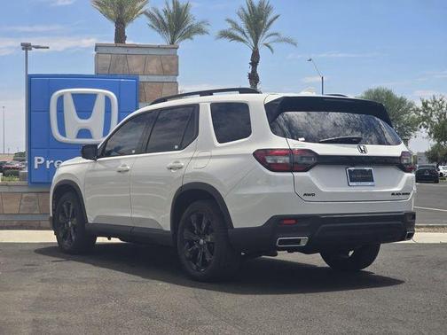 Platinum White Pearl 2025 Honda Pilot Black Edition