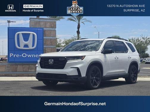 Platinum White Pearl 2025 Honda Pilot Black Edition