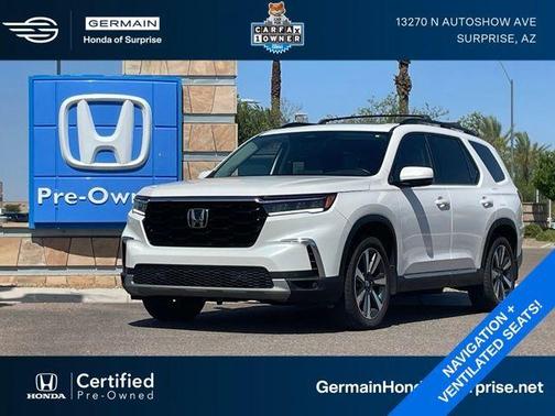 Platinum White Pearl 2025 Honda Pilot Touring