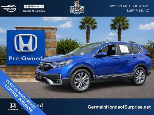 Aegean Blue Metallic 2022 Honda CR-V Touring