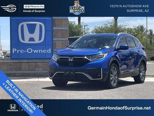 Aegean Blue Metallic 2022 Honda CR-V Touring