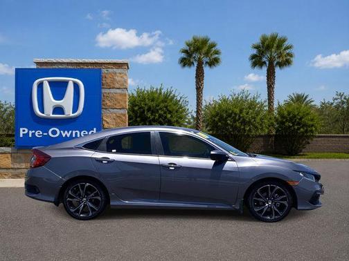 Modern Steel Metallic 2019 Honda Civic Sport