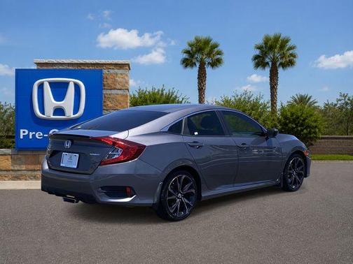 Modern Steel Metallic 2019 Honda Civic Sport
