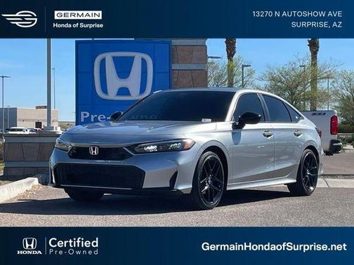 Solar Silver Metallic 2025 Honda Civic Hybrid