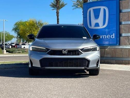 Solar Silver Metallic 2025 Honda Civic Hybrid