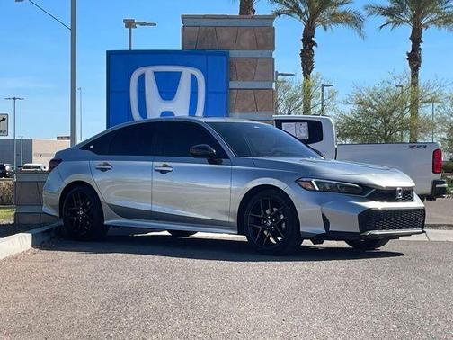 Solar Silver Metallic 2025 Honda Civic Hybrid