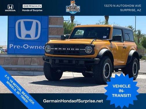 Cyber Orange Metallic Tricoat 2022 Ford Bronco Black Diamond