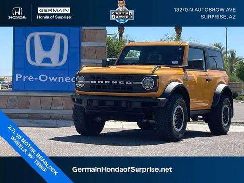 Cyber Orange Metallic Tricoat 2022 Ford Bronco Black Diamond