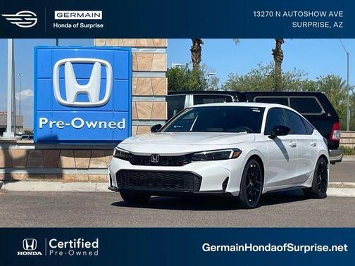 Platinum White Pearl 2026 Honda Civic Sport