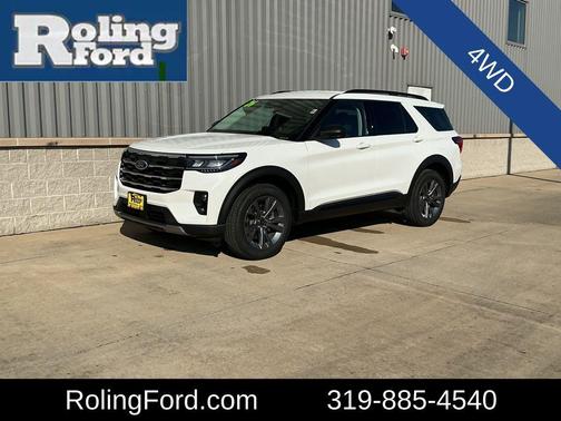 Star White Metallic Tri-Coat 2026 Ford Explorer Active