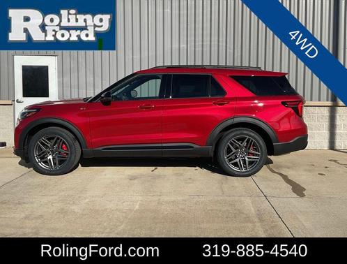 Rapid Red Metallic Tinted Clearcoat 2026 Ford Explorer ST-Line
