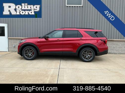 Rapid Red Metallic Tinted Clearcoat 2026 Ford Explorer ST-Line