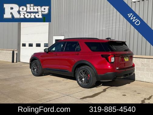 Rapid Red Metallic Tinted Clearcoat 2026 Ford Explorer ST-Line
