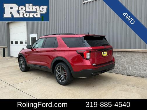 Rapid Red Metallic Tinted Clearcoat 2026 Ford Explorer ST-Line