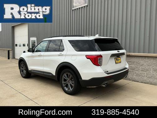 Star White Metallic Tri-Coat 2023 Ford Explorer XLT