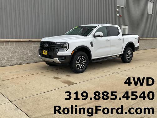 Oxford White 2025 Ford Ranger LARIAT Truck