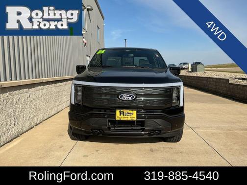 Agate Black Metallic 2025 Ford F-150 Lightning Platinum