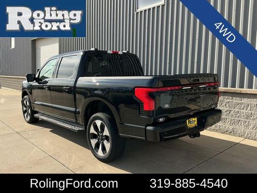 Agate Black Metallic 2025 Ford F-150 Lightning Platinum