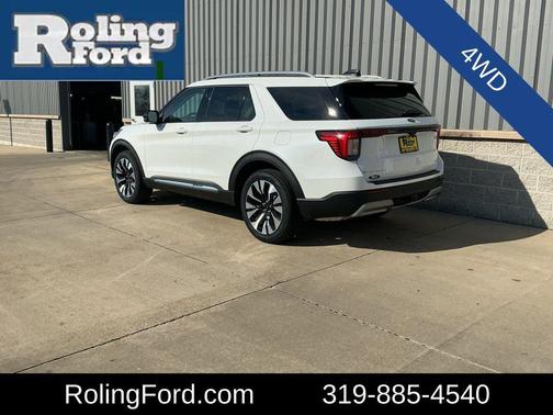 Star White Metallic Tri-Coat 2026 Ford Explorer Platinum