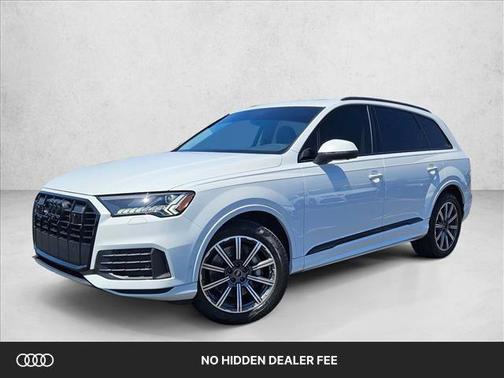 Glacier White Metallic 2023 Audi Q7 45 Premium Plus