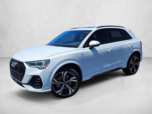 Glacier White Metallic 2024 Audi Q3 45 S line Premium Plus