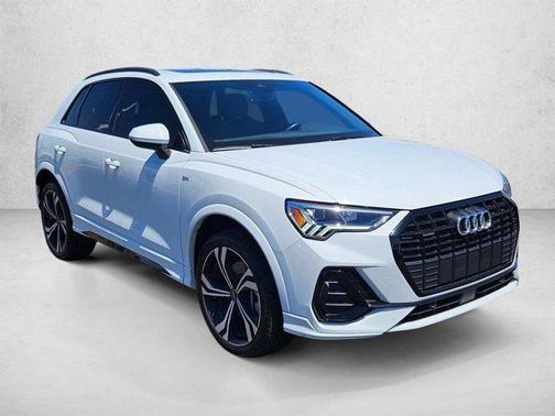 Glacier White Metallic 2024 Audi Q3 45 S line Premium Plus