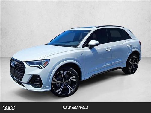 Glacier White Metallic 2024 Audi Q3 45 S line Premium Plus